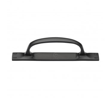 Heritage Brass FB1142 Cabinet Pull Handles On Backplate - Rustic Black