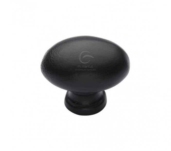 Heritage Brass FB118 Cabinet Knobs Oval Design - Rustic Black