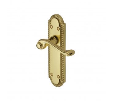Heritage Brass Gainsborough Door Handles On Backplate - Polished Brass