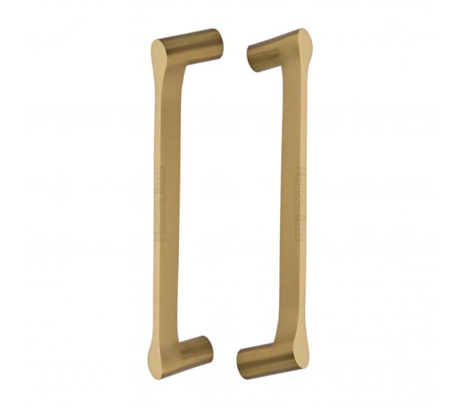 Heritage Brass Gio Back to Back Door Pull Handles - Satin Brass