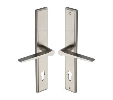 Heritage Brass Gio Multipoint Lock Handles, 92mm Centres - Satin Nickel
