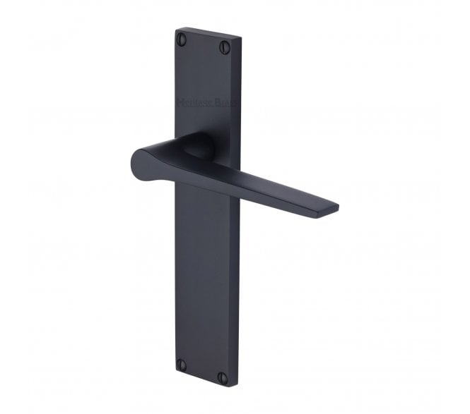 Heritage Brass Gio On Long Backplate - Matt Black