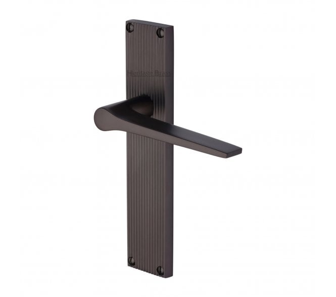 Heritage Brass Gio On Reeded Backplate - Matt Bronze