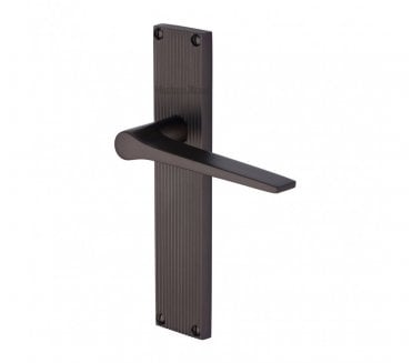 Heritage Brass Gio On Reeded Backplate - Matt Bronze