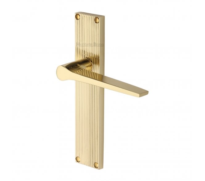 Heritage Brass Gio On Reeded Backplate - Polished Brass