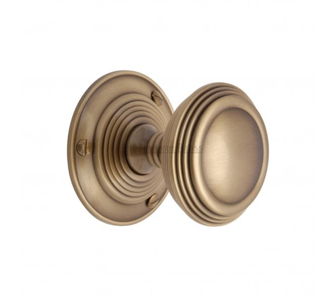 Heritage Brass Goodrich Mortice Knobs - Antique Brass