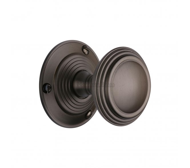 Heritage Brass Goodrich Mortice Knobs - Matt Bronze