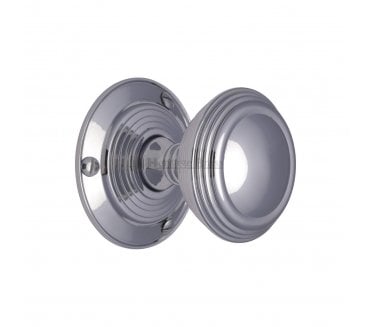 Heritage Brass Goodrich Mortice Knobs - Polished Chrome
