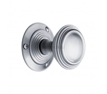 Heritage Brass Goodrich Mortice Knobs - Satin Chrome