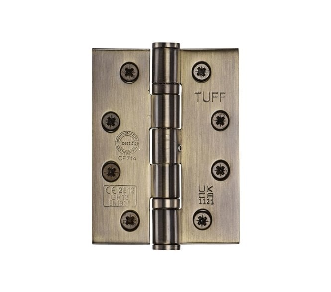 Heritage Brass Grade 13 102x76mm Ball Bearing Hinges (Pair) - Antique Brass