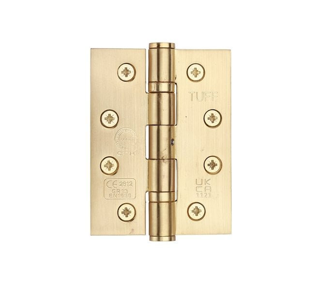Heritage Brass Grade 13 102x76mm Ball Bearing Hinges (Pair) - Satin Brass