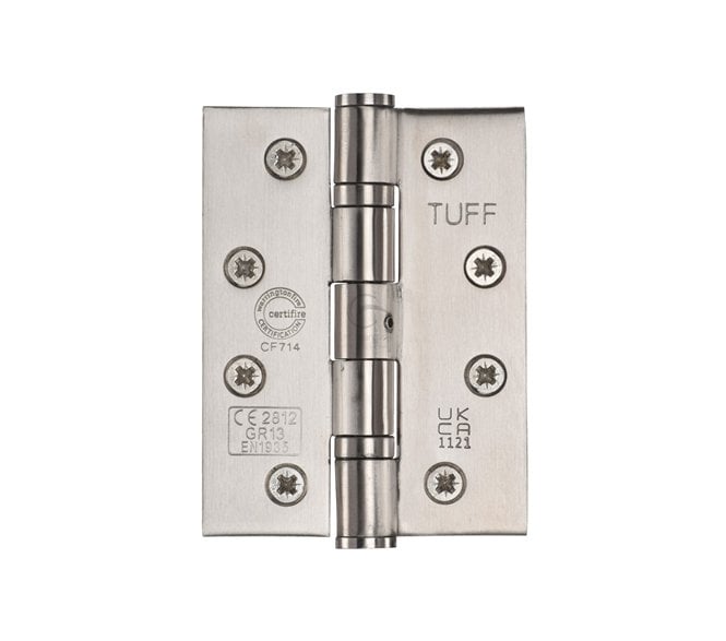 Heritage Brass Grade 13 102x76mm Ball Bearing Hinges (Pair) - Satin Stainless Steel