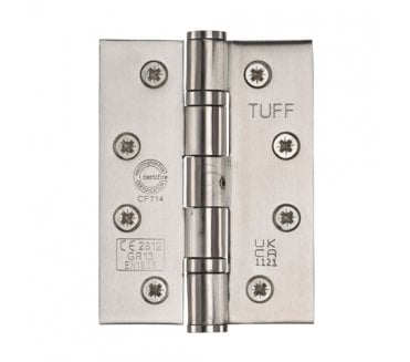 Heritage Brass Grade 13 102x76mm Ball Bearing Hinges (Pair) - Satin Stainless Steel