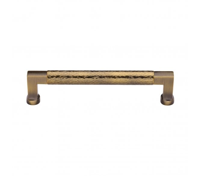 Heritage Brass HAM0312 Hammered Bauhaus Cabinet Pull Handles - Antique Brass