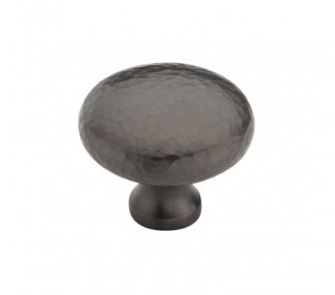 Heritage Brass HAM113 Hammered Victorian Round Cabinet Knobs - Matt Bronze