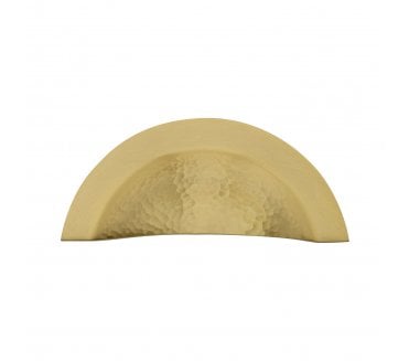Heritage Brass HAM1730 Hammered Crescent Drawer Cup Pull - Satin Brass