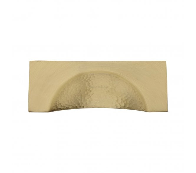 Heritage Brass HAM2764 Hammered Hampshire Drawer Cup Pull - Satin Brass