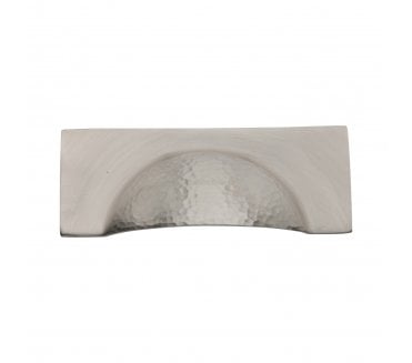Heritage Brass HAM2764 Hammered Hampshire Drawer Cup Pull - Satin Nickel