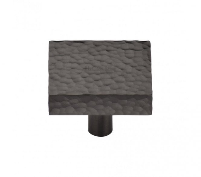 Heritage Brass HAM3685 Hammered Square Cabinet Knobs - Matt Bronze