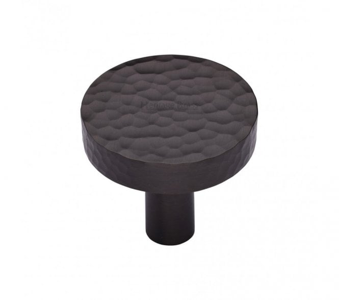Heritage Brass HAM3880 Hammered Disc Cabinet Knobs - Matt Bronze