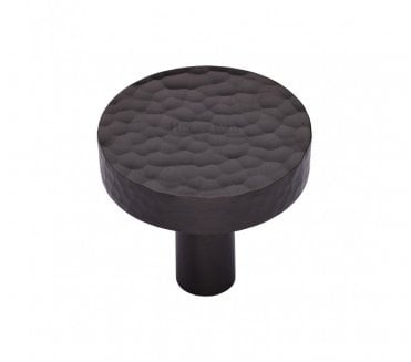 Heritage Brass HAM3880 Hammered Disc Cabinet Knobs - Matt Bronze