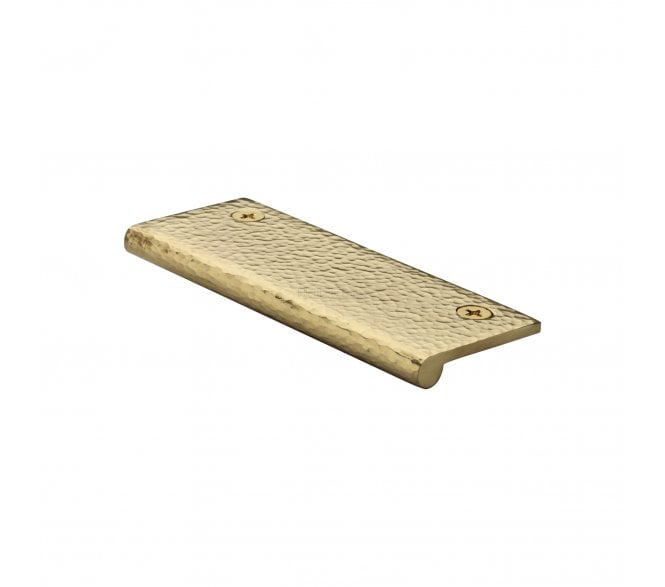 Heritage Brass HAMEP Hammered Edge Pull Cabinet Handles - Polished Brass