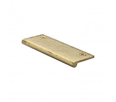 Heritage Brass HAMEP Hammered Edge Pull Cabinet Handles - Polished Brass
