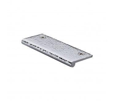 Heritage Brass HAMEP Hammered Edge Pull Cabinet Handles - Polished Chrome