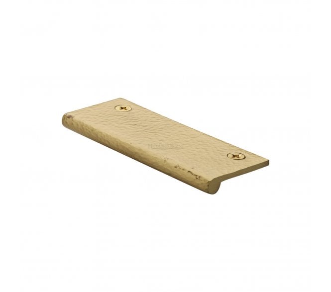 Heritage Brass HAMEP Hammered Edge Pull Cabinet Handles - Satin Brass