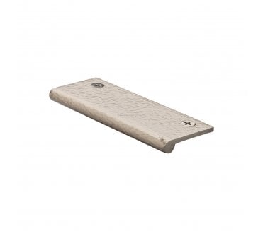Heritage Brass HAMEP Hammered Edge Pull Cabinet Handles - Satin Nickel