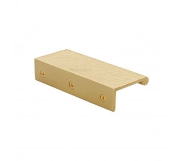 Heritage Brass HAMEPR Hammered Edge Pull Cabinet Handles - Satin Brass