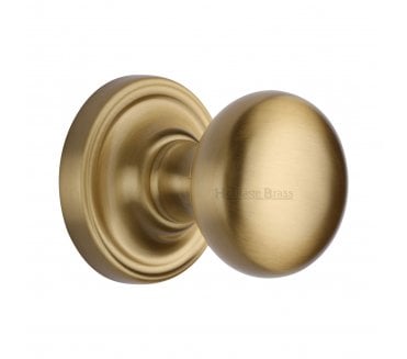 Heritage Brass Hampstead Mortice Knobs - Satin Brass