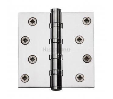 Heritage Brass Heavy Duty Thrust Bearing Butt Hinges 102x102mm - Polished Chrome (Pair)
