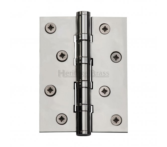 Heritage Brass Heavy Duty Thrust Bearing Butt Hinges 102x76mm - Polished Chrome (Pair)