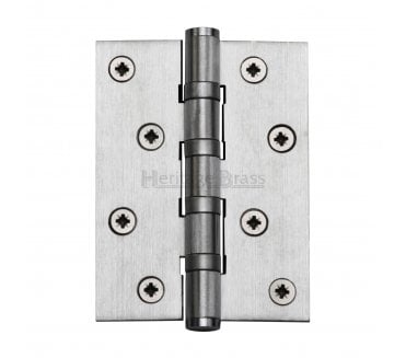 Heritage Brass Heavy Duty Thrust Bearing Butt Hinges 102x76mm - Satin Chrome (Pair)