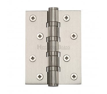 Heritage Brass Heavy Duty Thrust Bearing Butt Hinges 102x76mm - Satin Nickel (Pair)