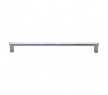 Heritage Brass Hexagonal Door Pull Handles - Polished Chrome