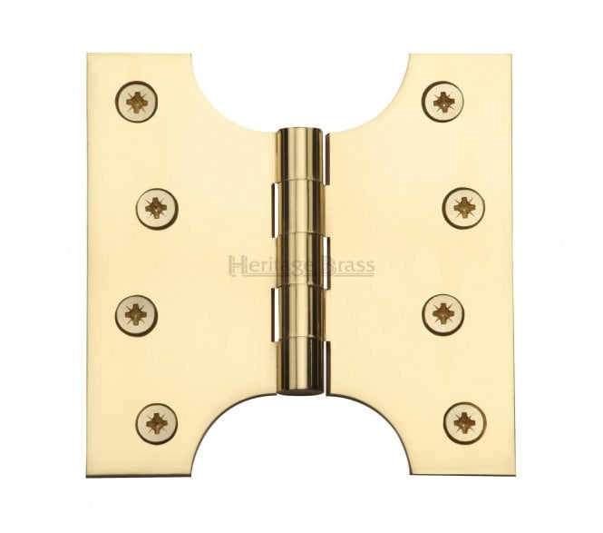 Heritage Brass HG99 Parliament Hinges 102x102mm - Polished Brass(Pair)