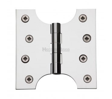 Heritage Brass HG99 Parliament Hinges 102x102mm - Polished Chrome (Pair)