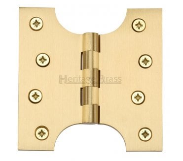 Heritage Brass HG99 Parliament Hinges 102x102mm - Satin Brass (Pair)