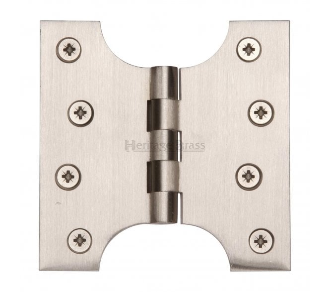 Heritage Brass HG99 Parliament Hinges 102x102mm - Satin Nickel (Pair)