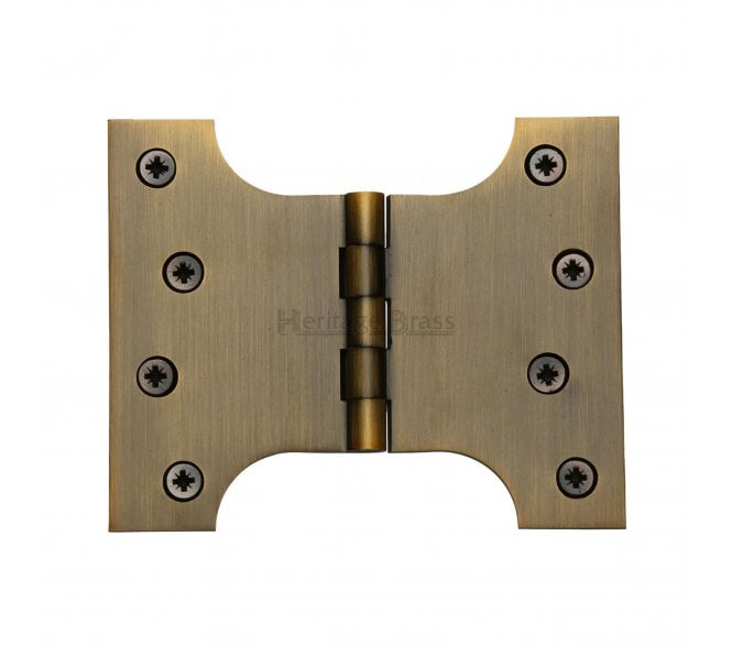 Heritage Brass HG99 Parliament Hinges 102x127mm - Antique Brass (Pair)