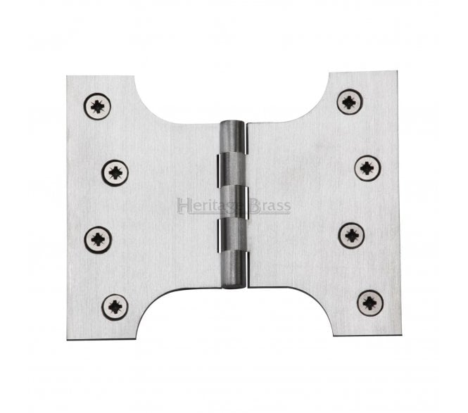 Heritage Brass HG99 Parliament Hinges 102x127mm - Satin Chrome (Pair)