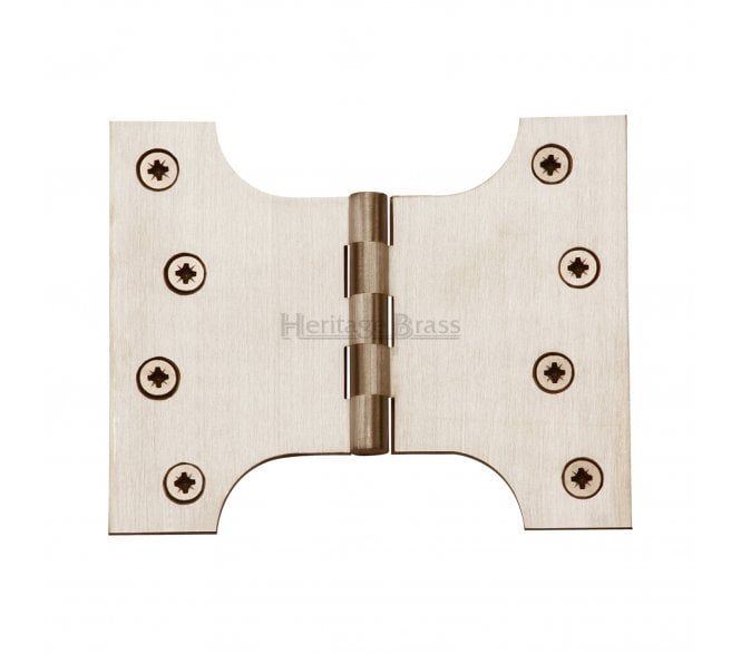Heritage Brass HG99 Parliament Hinges 102x127mm - Satin Nickel (Pair)