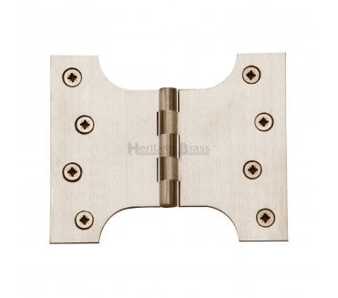 Heritage Brass HG99 Parliament Hinges 102x127mm - Satin Nickel (Pair)