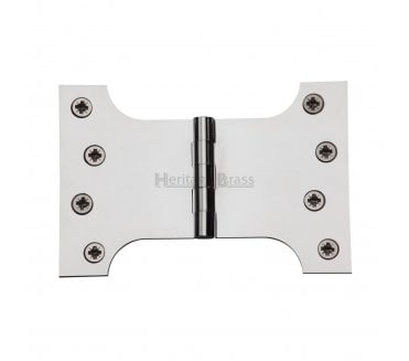 Heritage Brass HG99 Parliament Hinges 102x152mm - Polished Chrome (Pair)