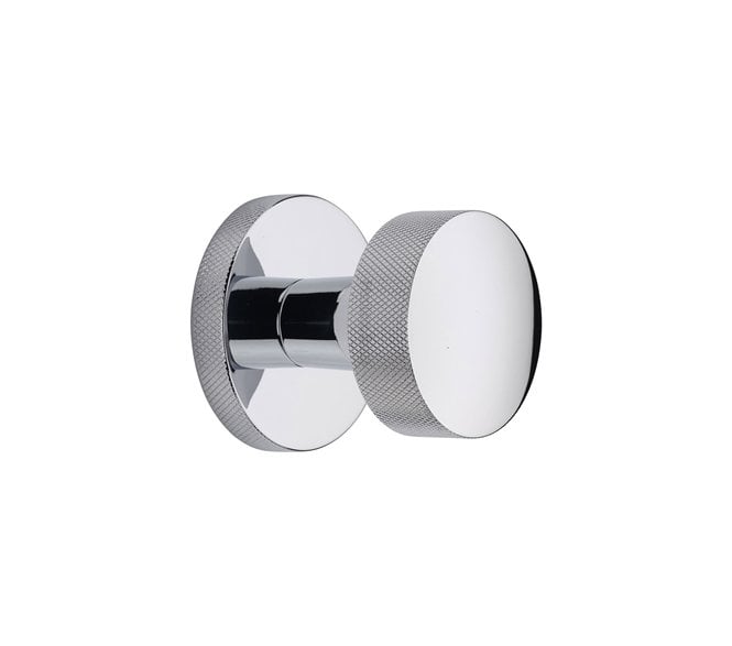 Heritage Brass HLS8805-PC Knightsbridge Knurled Mortice Knobs On Knurled Rose - Polished Chrome