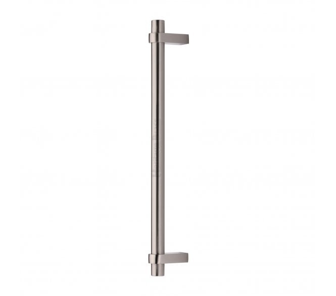Heritage Brass Industrial Door Pull Handles - Satin Nickel