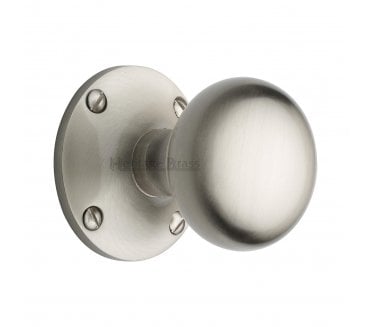 Heritage Brass Kensington Mortice Knobs - Satin Nickel