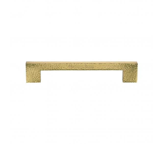 Heritage Brass Metro Hammered Door Pull Handles - Polished Brass
